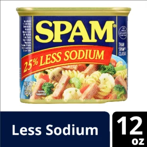 Spam Lunch Meat 25% Less Sodium